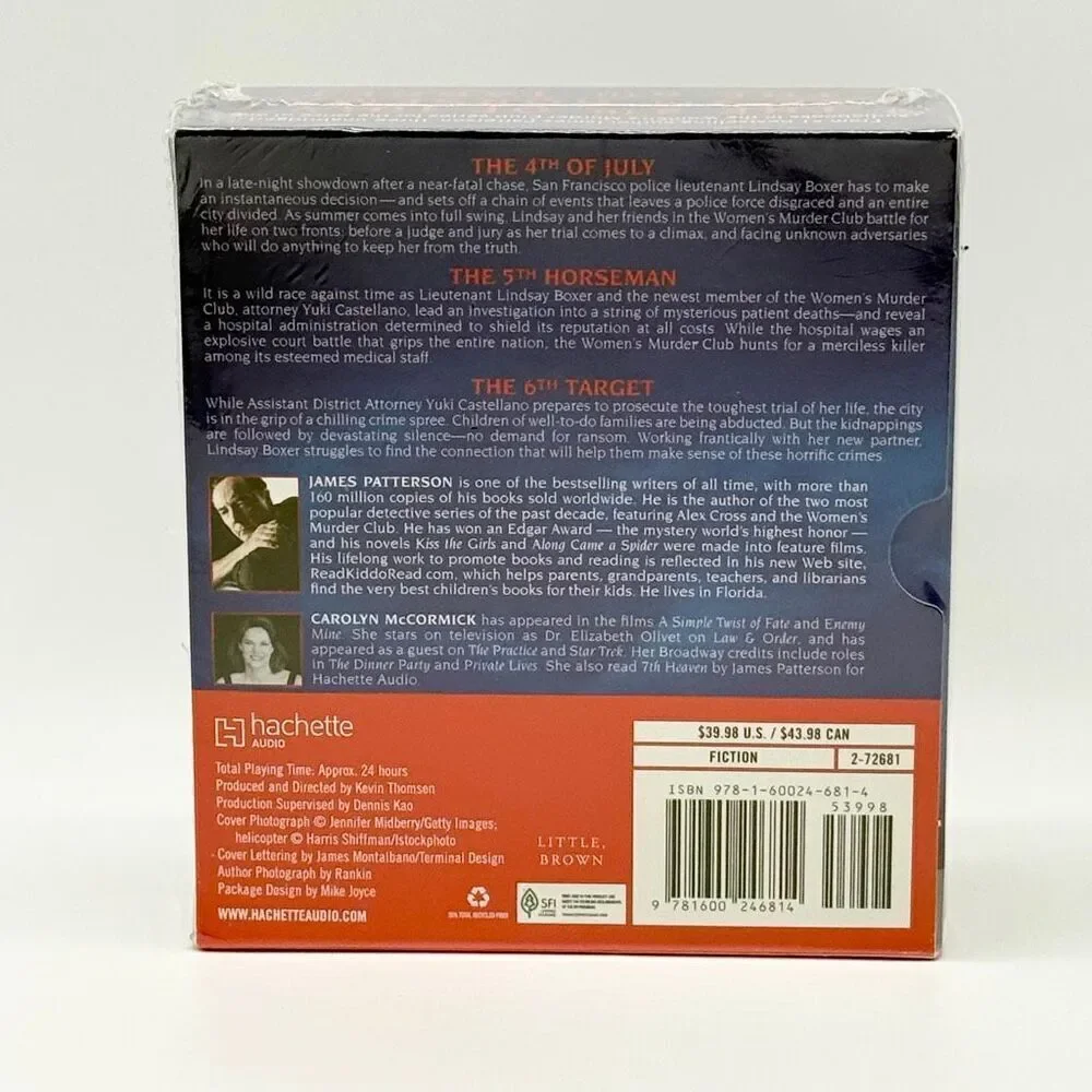 James Patterson Audiobook CD Collection Women’s Murder Club Box Set Volume 2 New